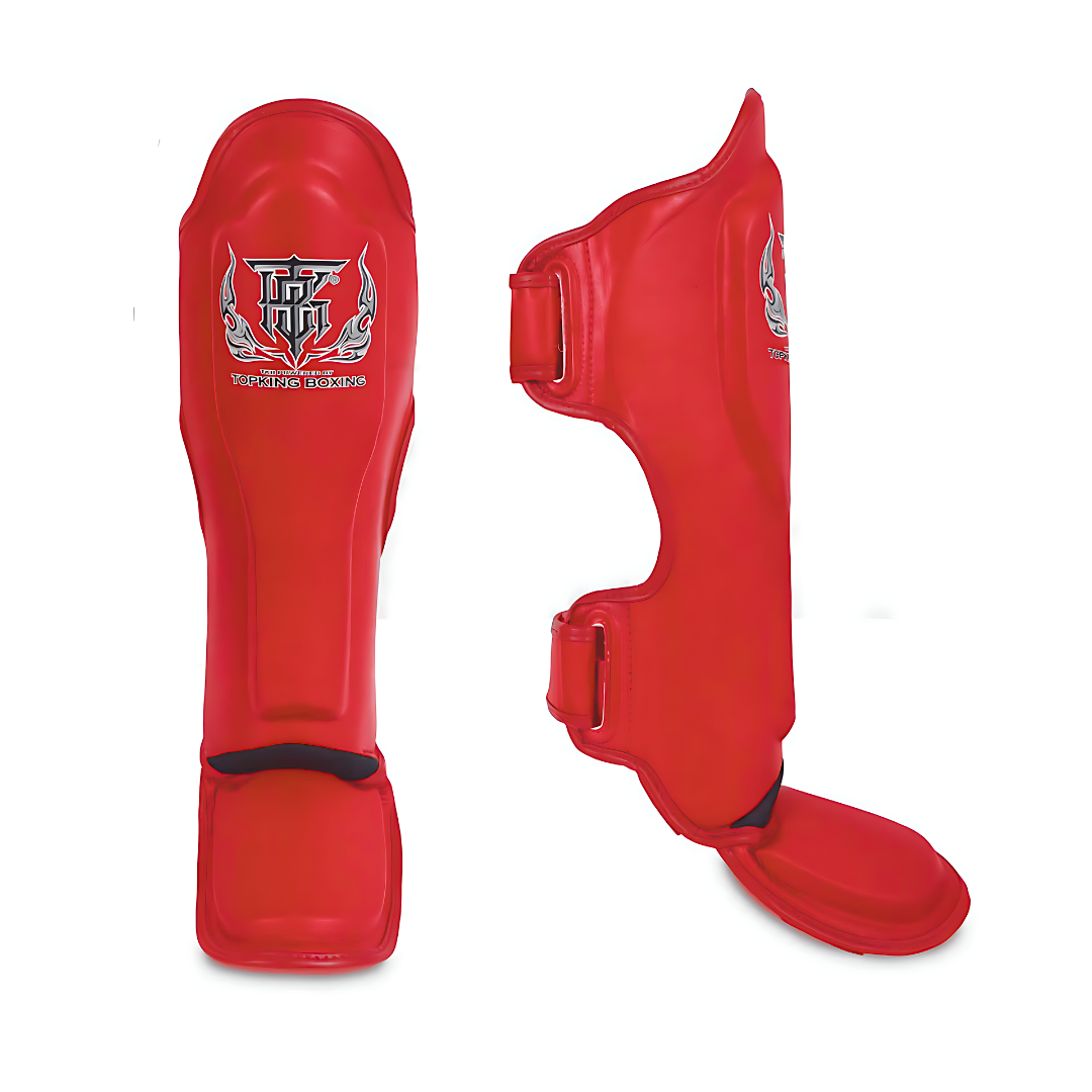 Top King Pro Red Shin Guards