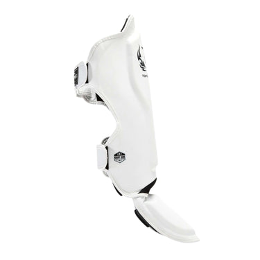 White Top King Shin Guards used for Muay Thai and MMA sparring