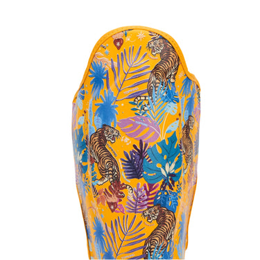Muay Thai Top King Shin Guards: Wild tiger yellow shin guards
