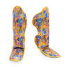 Muay Thai Top King Shin Guards: Wild tiger yellow shin guards