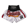 Top King Muay Thai shorts in White and black