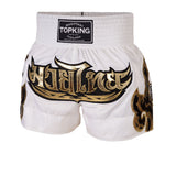 White Kanok Top King Muay Thai shorts 