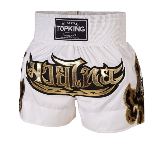 Top King Kanok White Muay Thai Shorts