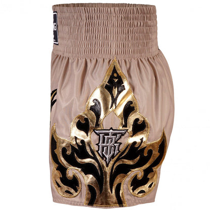 Kanok beige Top King Muay Thai shorts