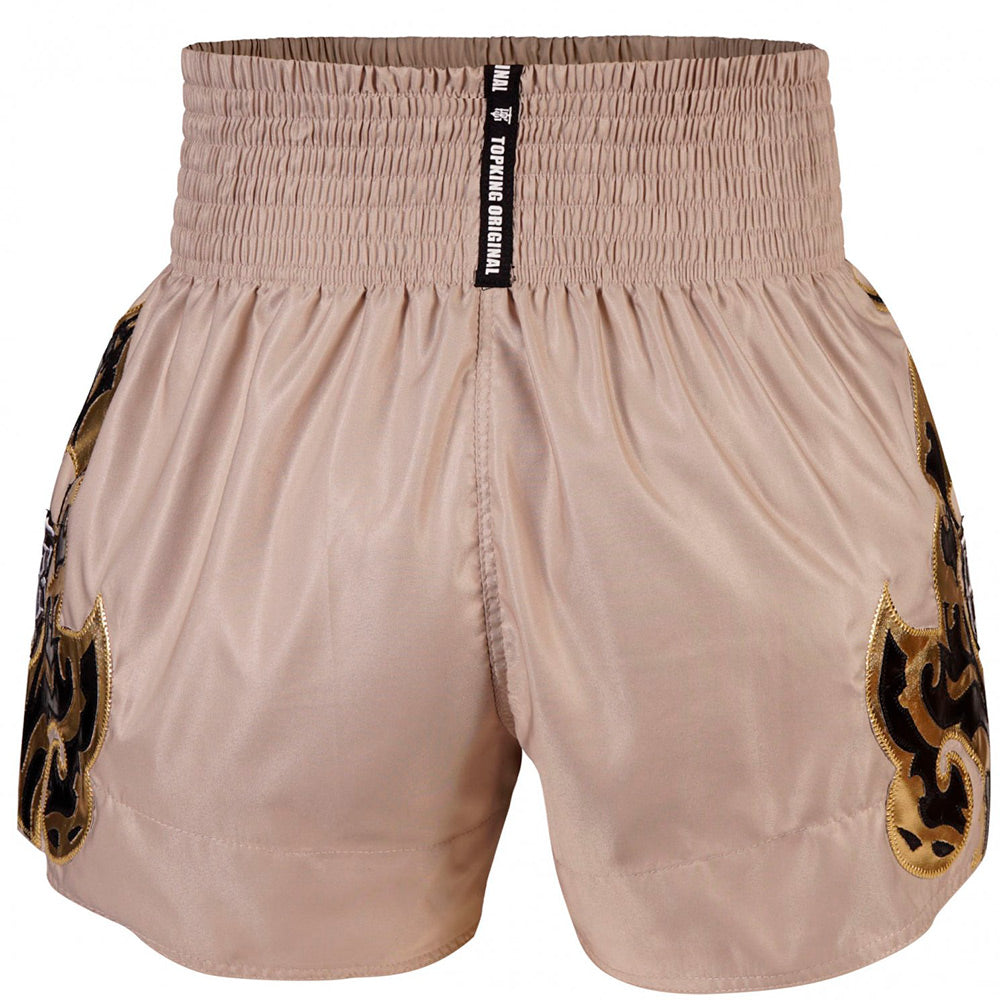 Kanok beige Top King Muay Thai shorts