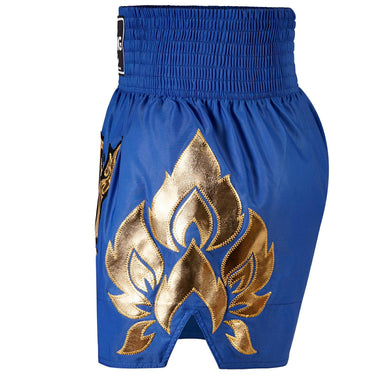 Blue and gold Top King Muay Thai shorts