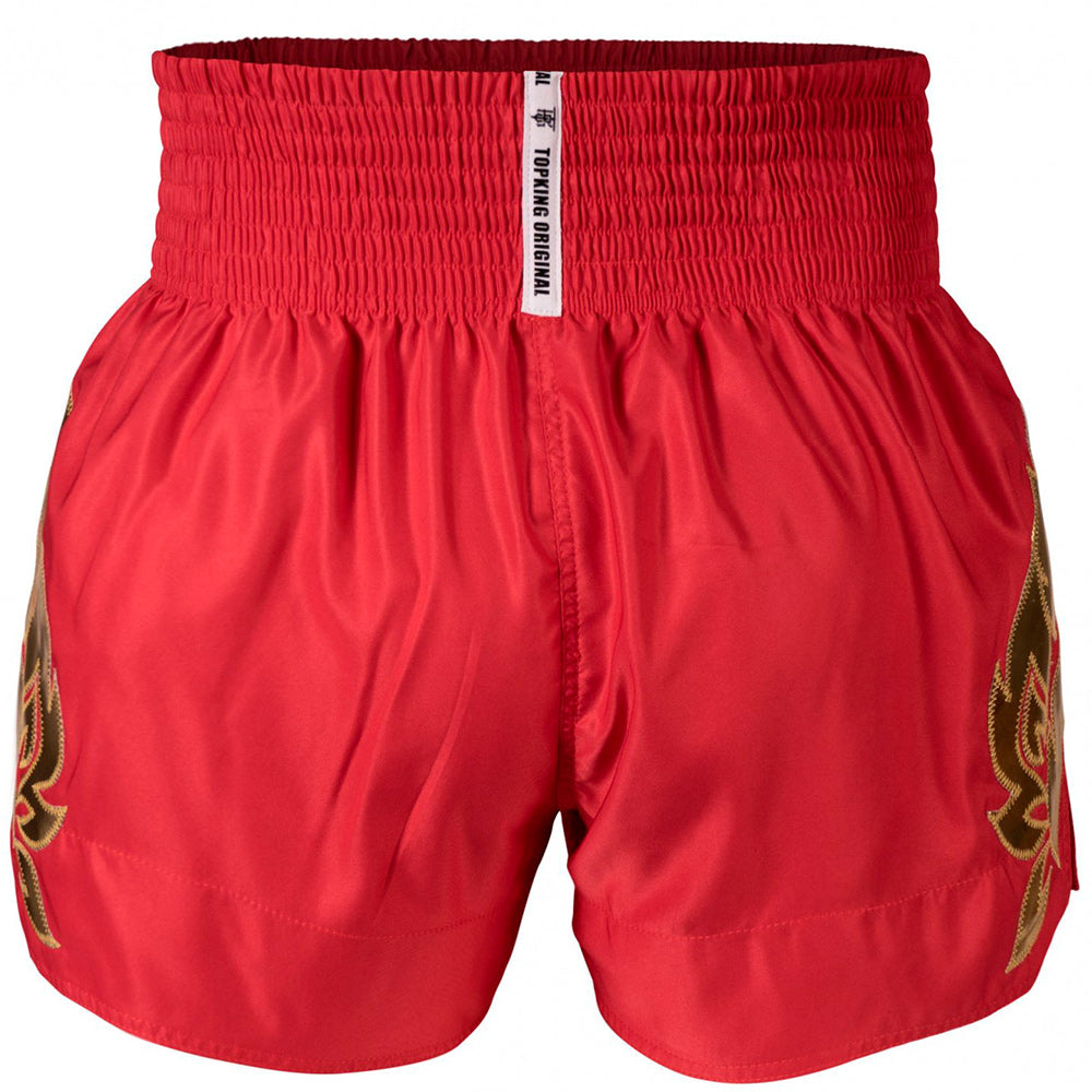 Red Top King Muay Thai shorts