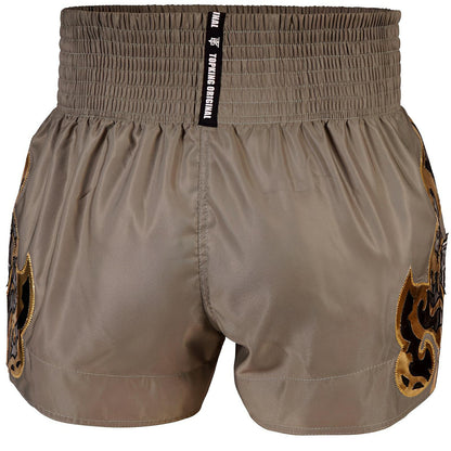 Kanok Khaki Top King Muay Thai shorts