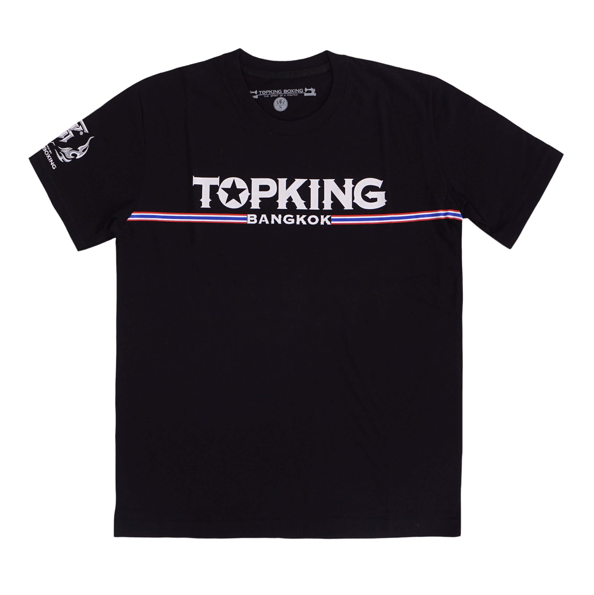 Top King Boxing t-shirt: Bangkok 'spirit of a fighter' Black front