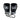 Top King Pro Competition Lace up gloves in Black and white top view